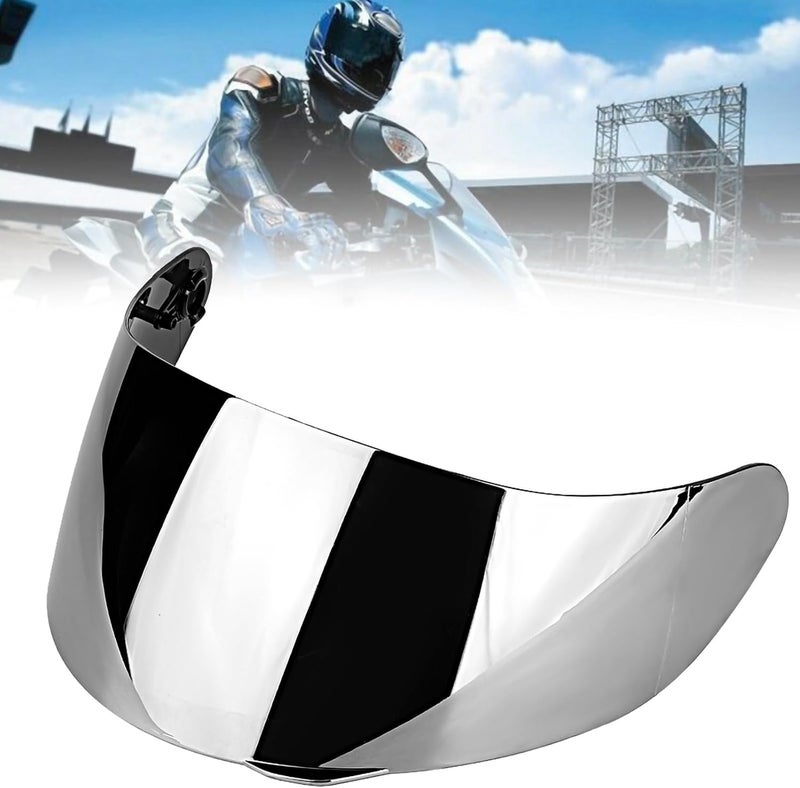 Espusta Motorcycle Helmet Face Shield Replacements, Motorcycle Helmet Visor Compatible with AGV K1 K1S K3 SV K5 K5S UV Protection (Silver) - Image 5
